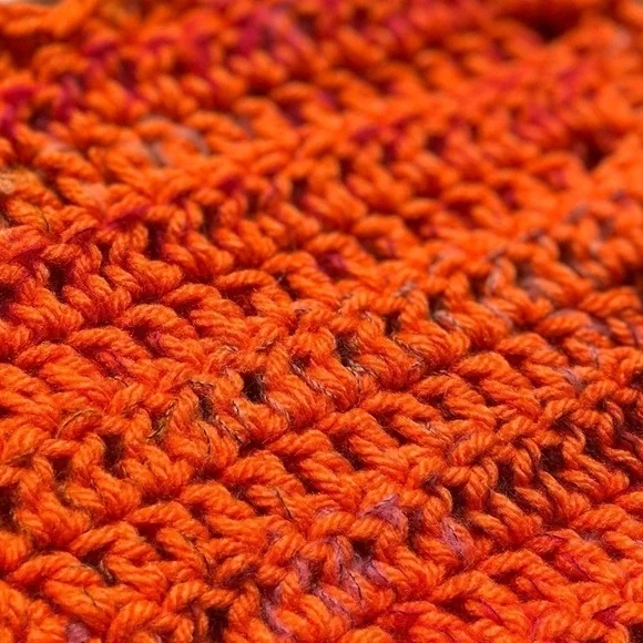 ORANGE ANGORA BLEND CROCHETED BIKINI - Picture 15 of 15